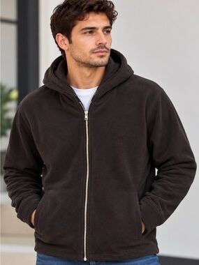 Calvin Klein Black Lightweight Zip-Up Jacket, sizeXL.